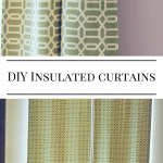 DIY insulated curtains