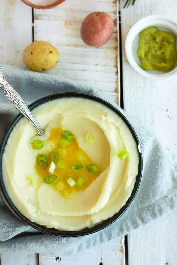 Wasabi Mashed Potatoes {Whole30, Vegan, DairyFree} Sustainable Cooks