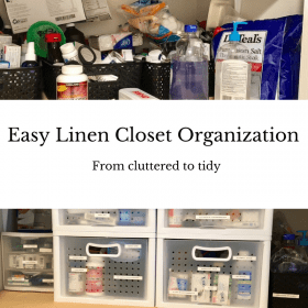 Linen Closet Organization