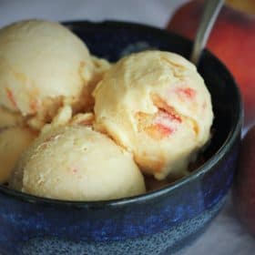 peach ice cream recipe