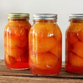 canning peaches