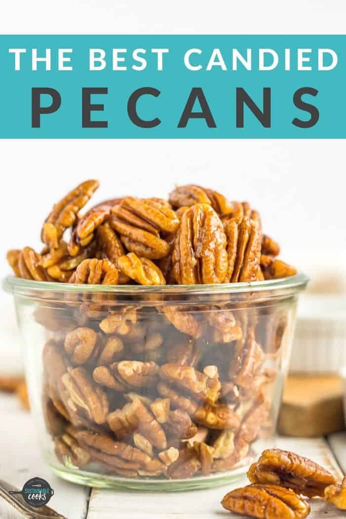 Stovetop Candied Pecans {2 Ingredients} Sustainable Cooks