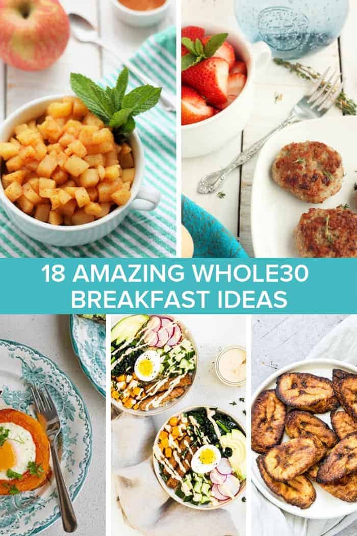 5 photos of whole30 breakfasts