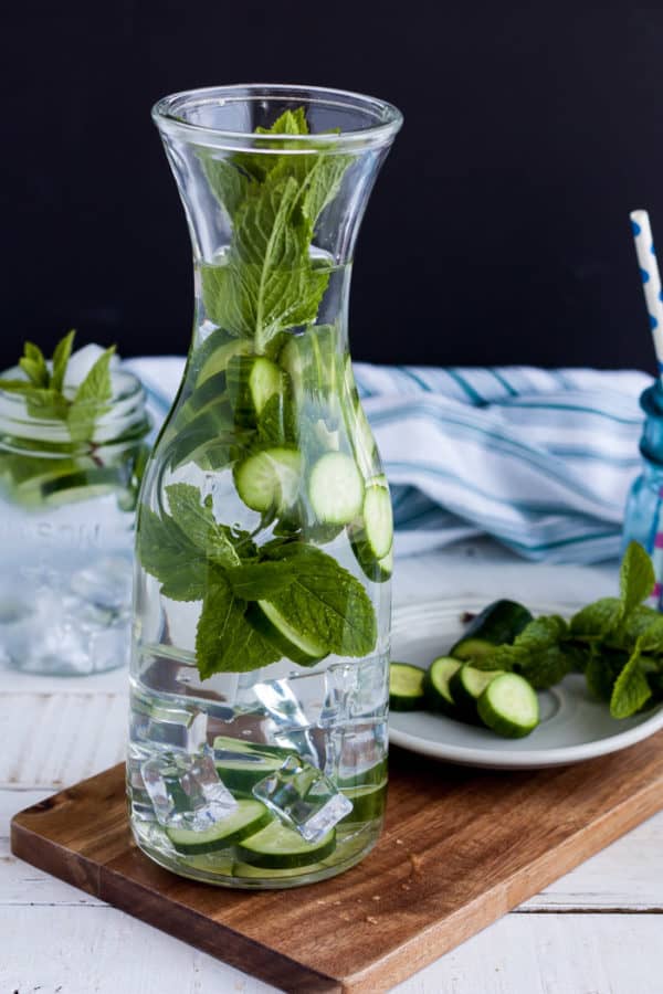 Cucumber Mint Water {Cucumber Infused Water} | Sustainable Cooks