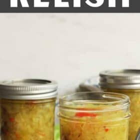 glass jars of dill pickle relish