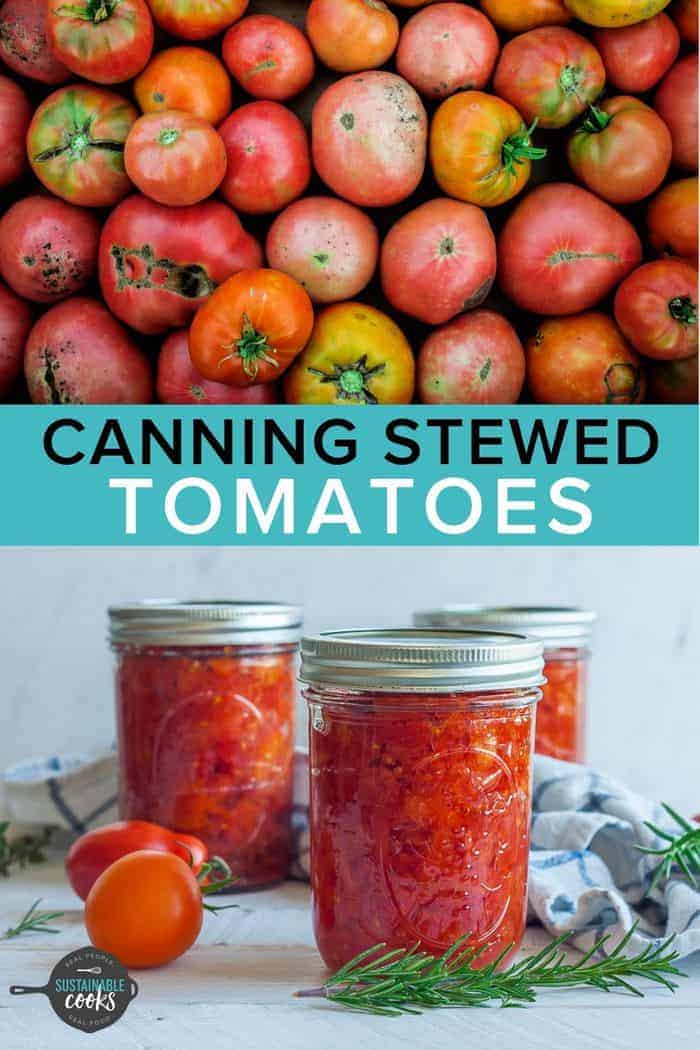 Canning Stewed Tomatoes {Canning Crushed Tomatoes}