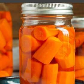 jars of canned carrots