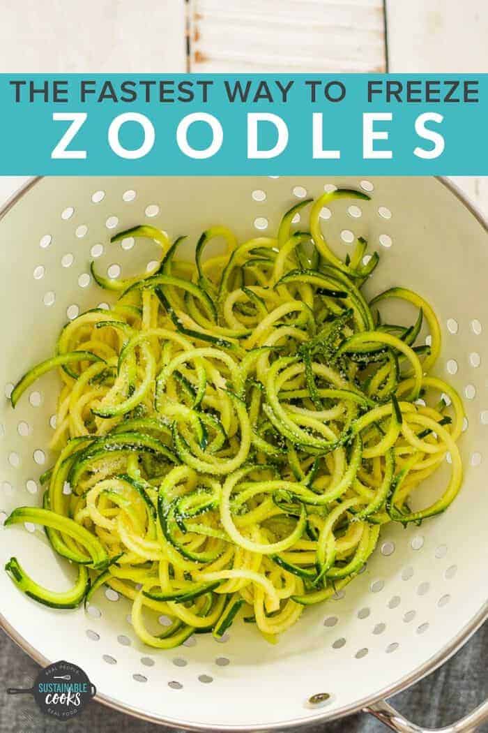 Freezing Zucchini {How to Freeze Zucchini} Sustainable Cooks