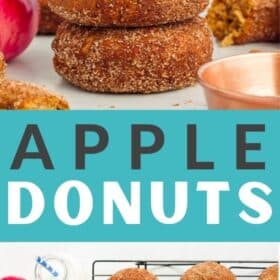Applesauce donuts on a tray