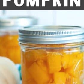 cubes of canned pumpkin