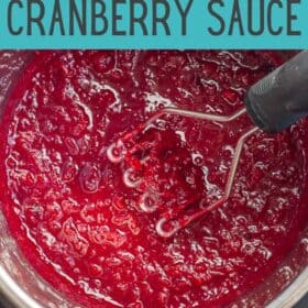 A dish of instant Pot Cranberry Sauce