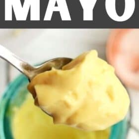 a spoonful of homemade mayo