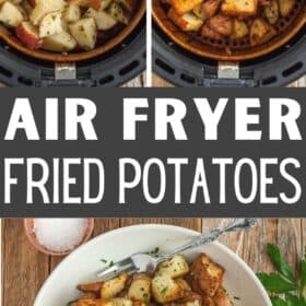a bowl of air fryer home fries