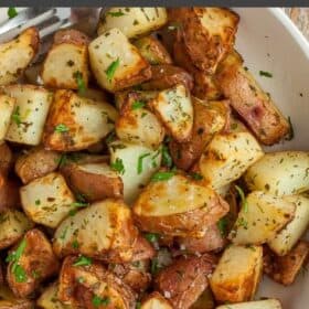 a bowl of air fryer home fries