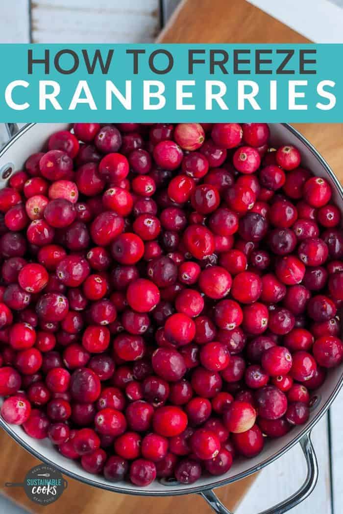 Freezing Cranberries {How to Freeze Cranberries} Sustainable Cooks