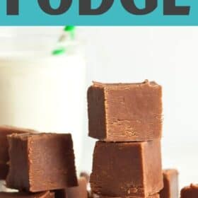 a stack of cubes of fudge