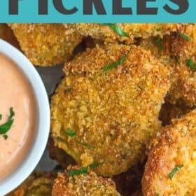 fried pickles on a plate