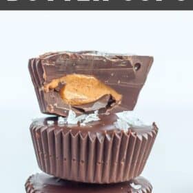 almond butter cups topped with sea salt