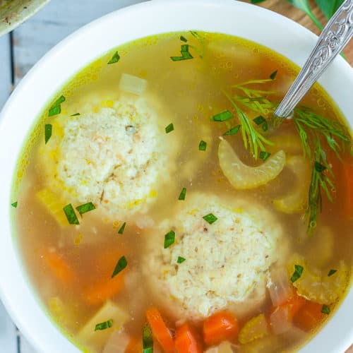 Instant Pot Matzo Ball Soup - Sustainable Cooks