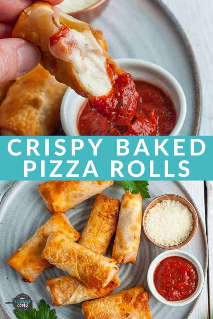 Homemade Air Fryer Pizza Rolls - Sustainable Cooks