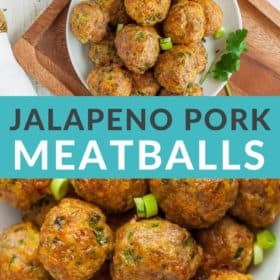 jalapeno meatballs on a plate