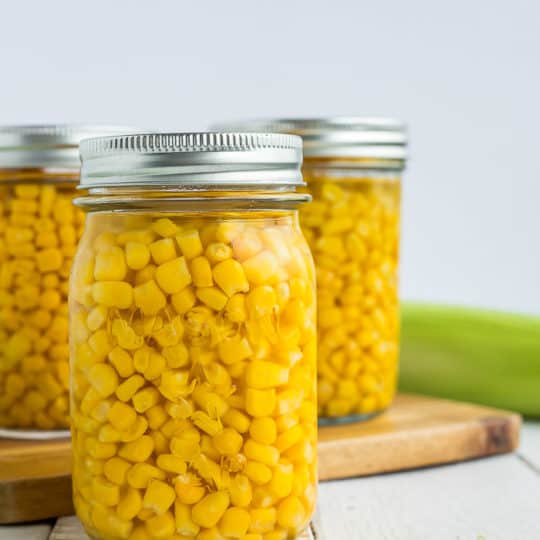 3 pints of canned corn