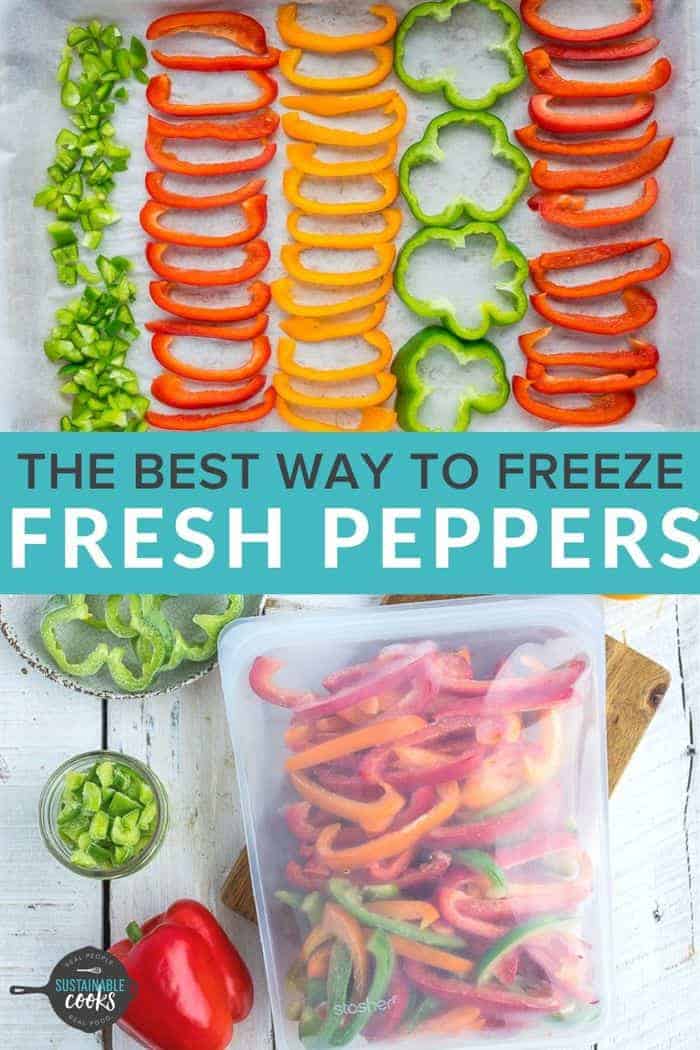 Freezing Peppers {How to Freeze Peppers} Sustainable Cooks