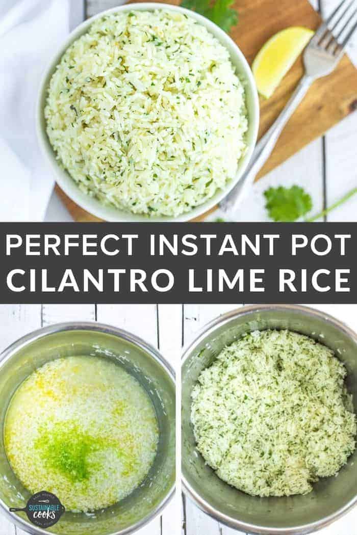 Instant Pot Cilantro Lime Rice {Vegan, Vegetarian} Sustainable Cooks