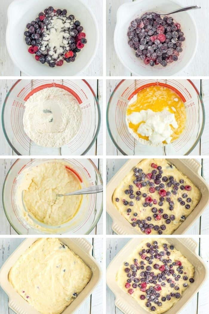 8 photos showing how to make healthy breakfast cake