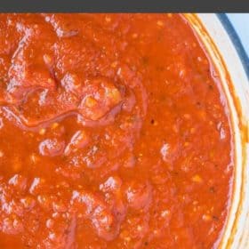 a saucepan full of spaghetti sauce