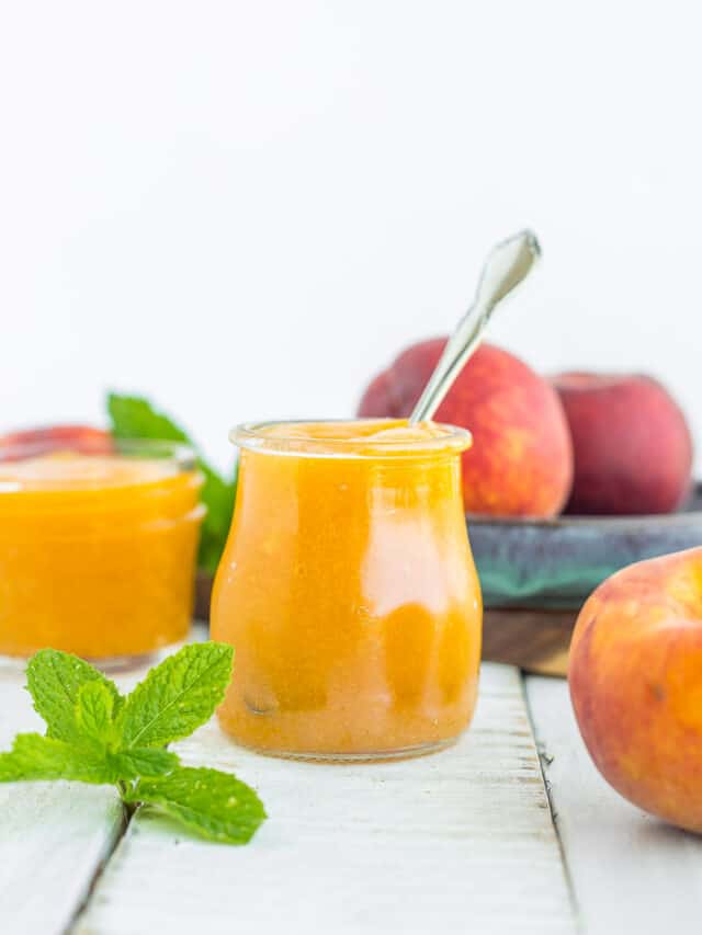 Old-Fashioned Peach Preserves {No Pectin} - Sustainable Cooks