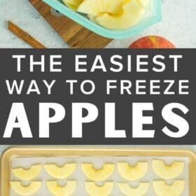 apple slices on a baking sheet