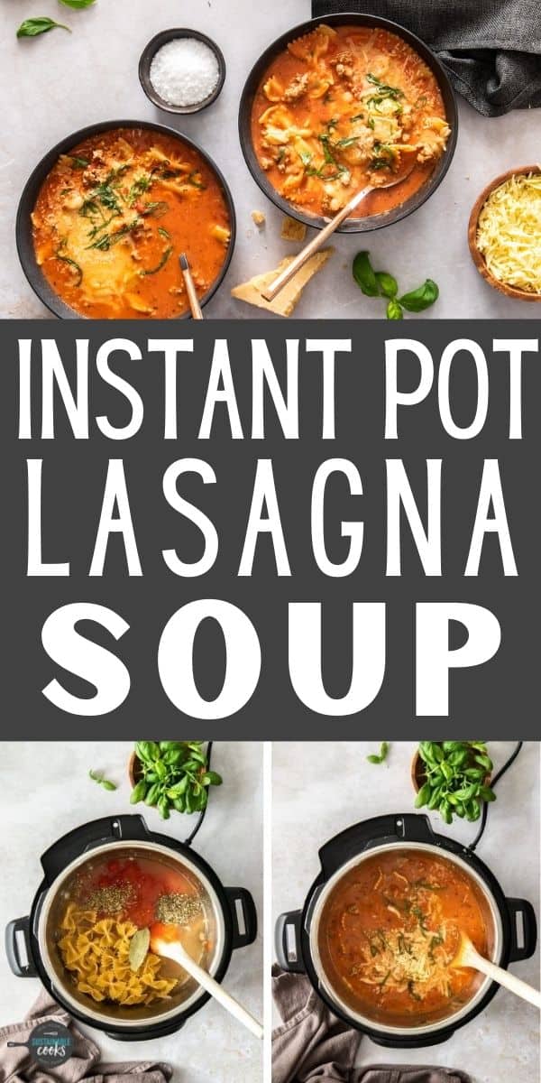 Instant Pot Lasagna Soup - Sustainable Cooks