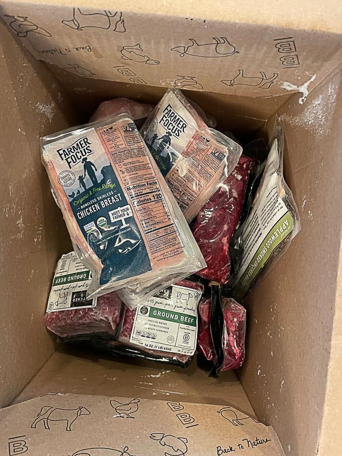 a butcher box order