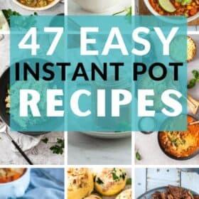 9 photos of Instant Pot recipes.