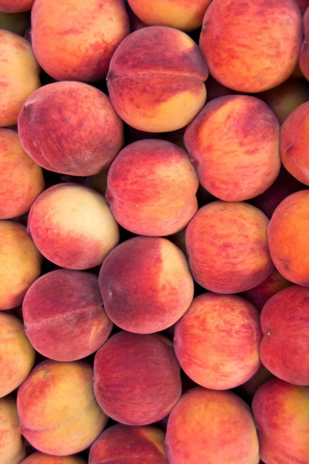 a bushel of peaches.