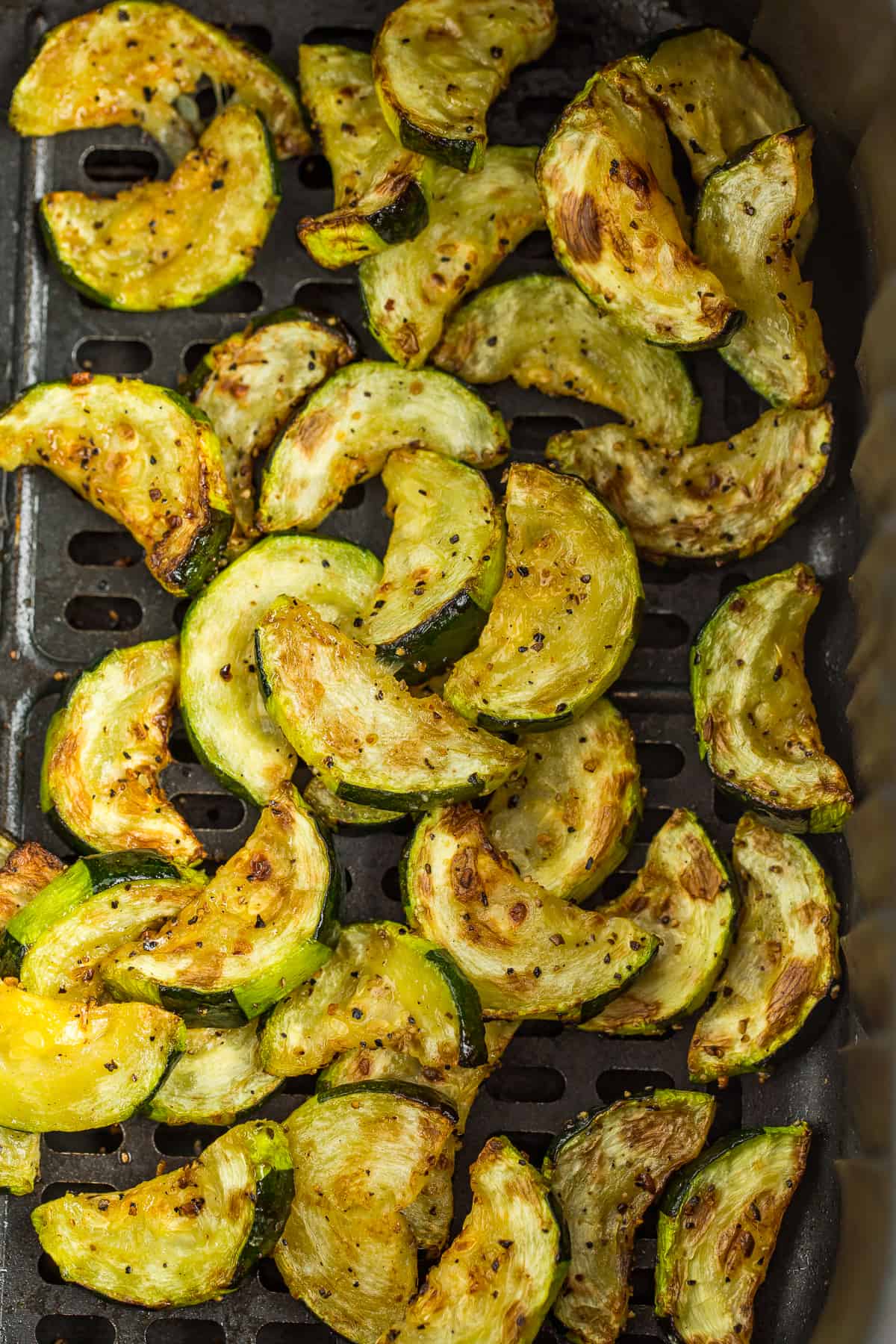 roasted slices of zucchini.