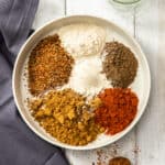 dry burger rub seasoning in a bowl.