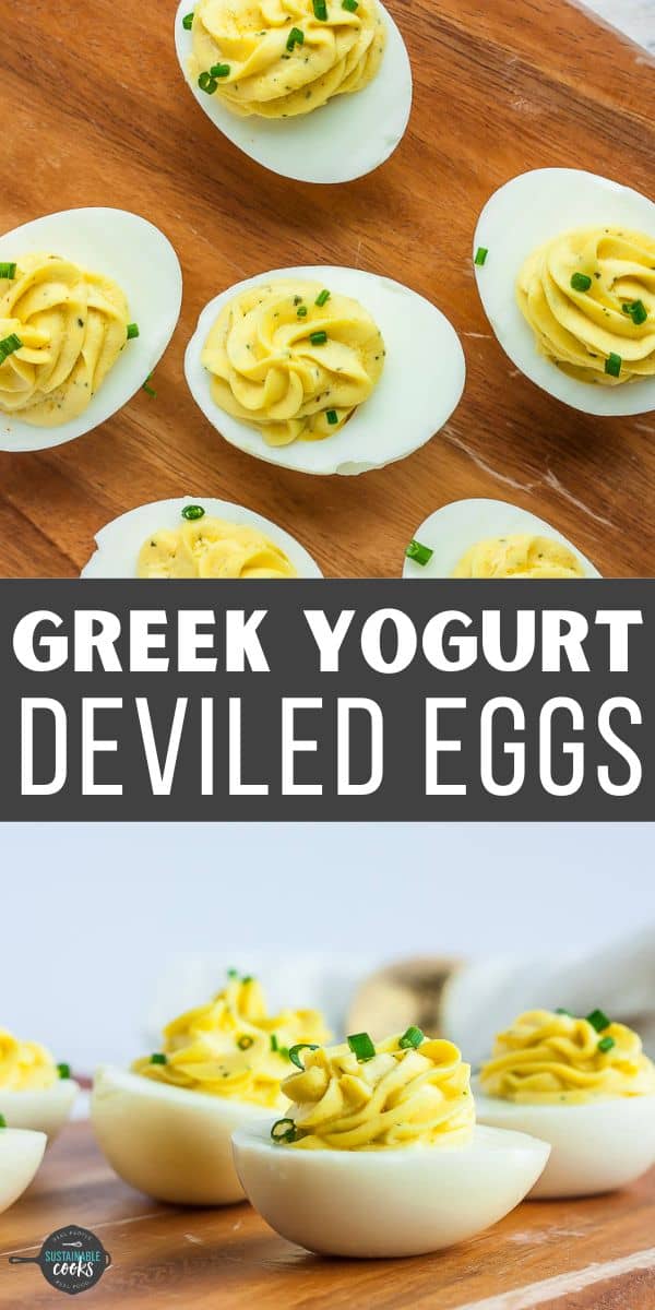 Greek Yogurt Deviled Eggs - Sustainable Cooks
