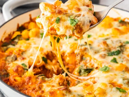 Cheesy Baked Gnocchi Casserole - Sustainable Cooks