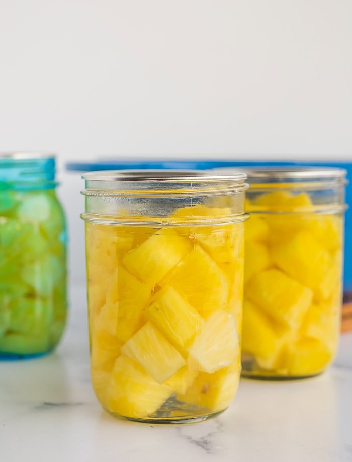 a canning jar with a lid on it.