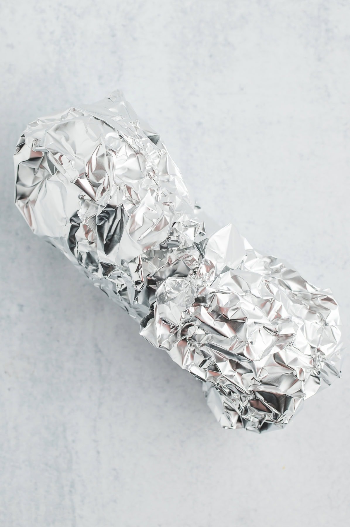 a foil wrapped package.