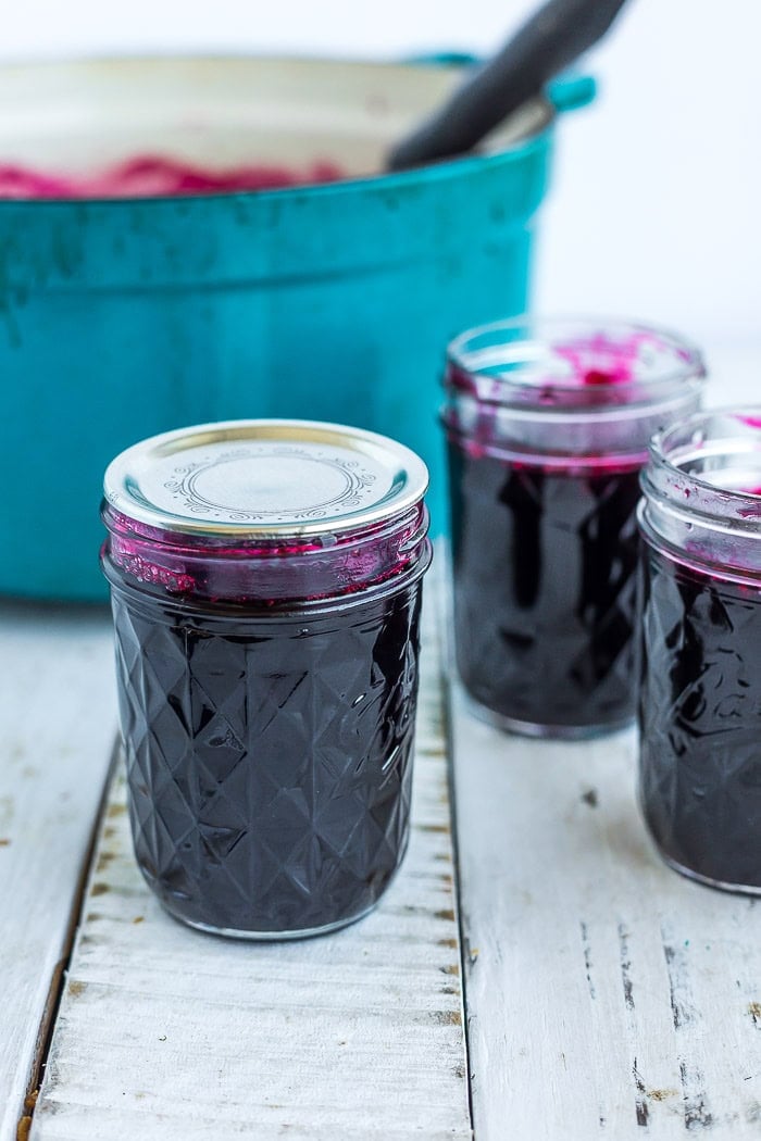 a mason jar with a lid on it.