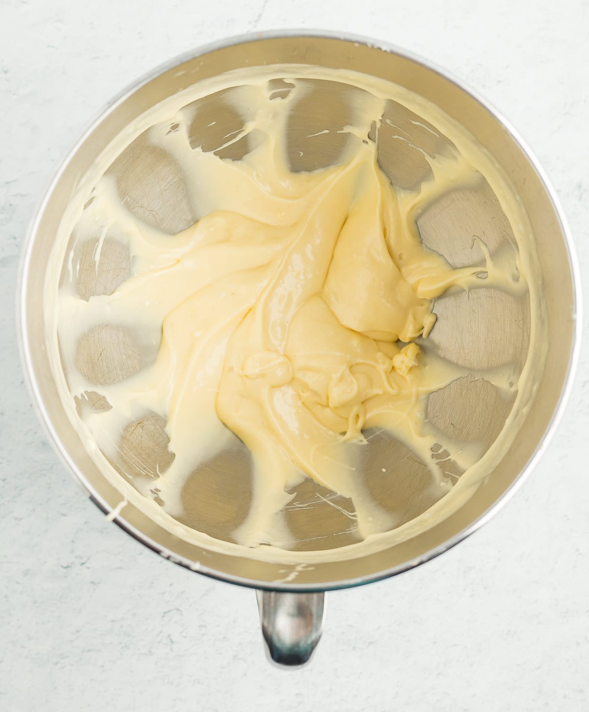 frosting in a mixing bowl.