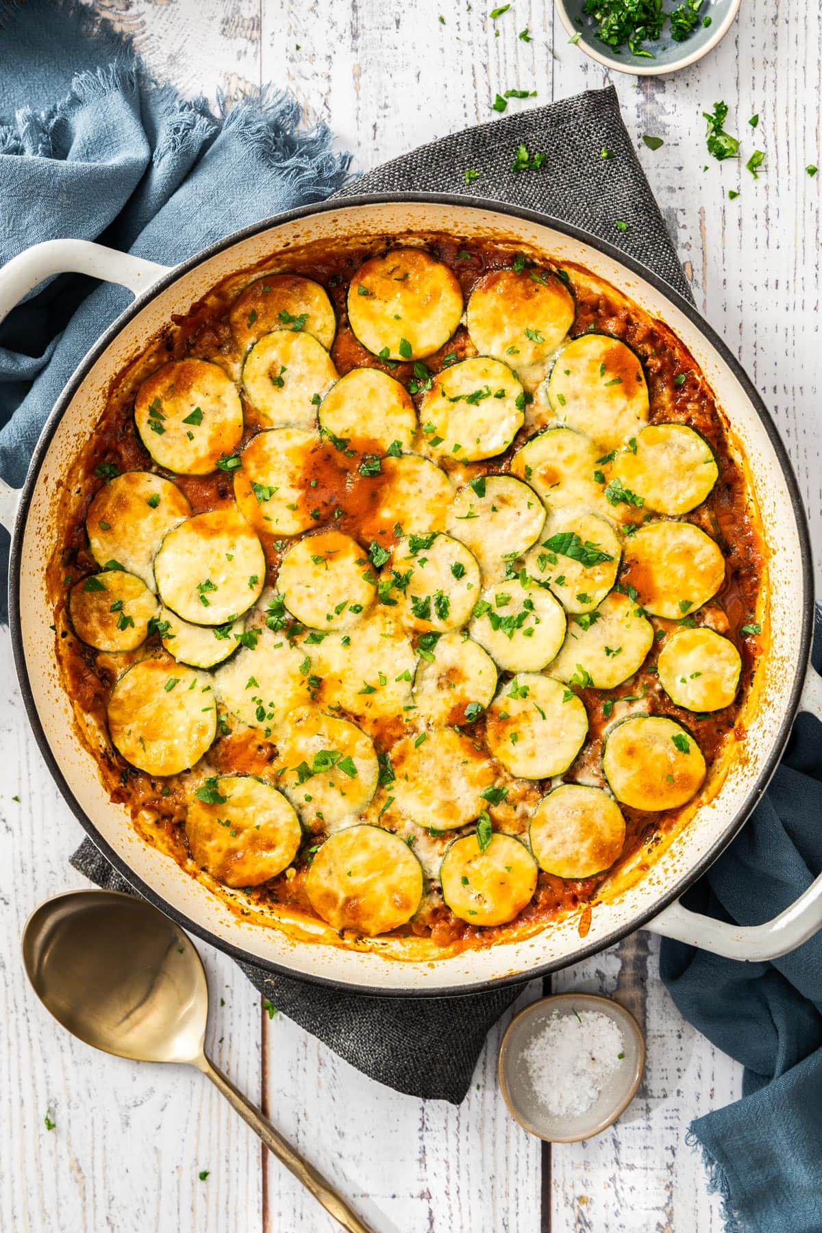 Tacky Floor Beef and Zucchini Casserole (One Pot)