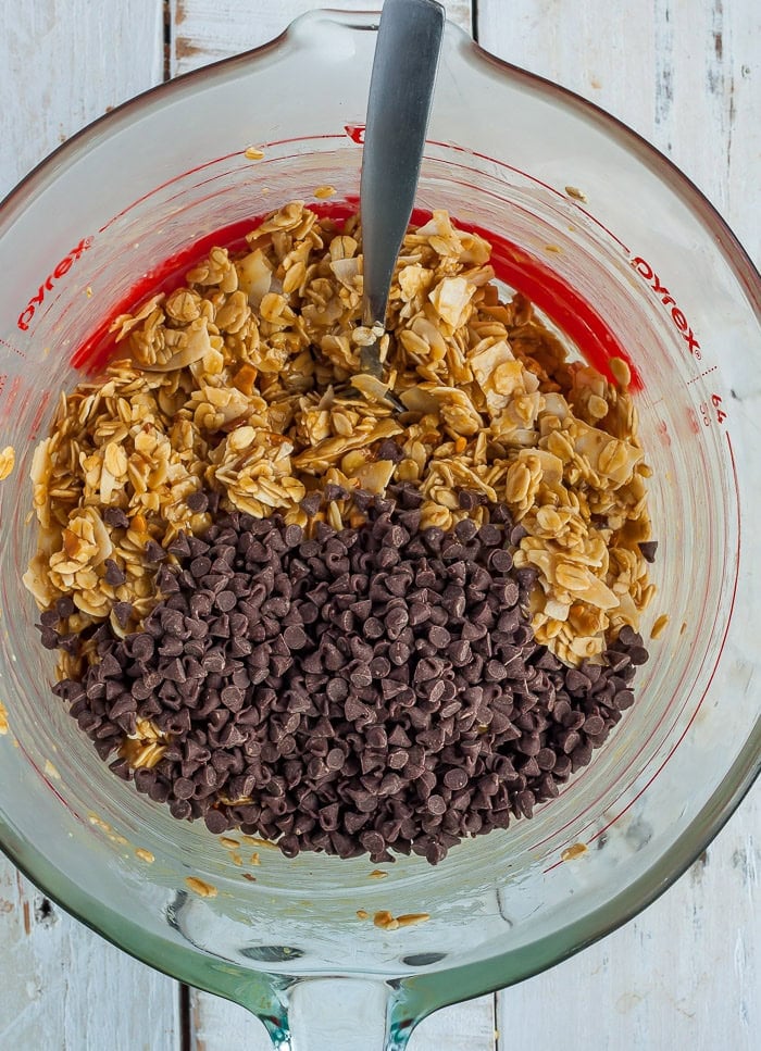 ingredients in a glass measuring cup.