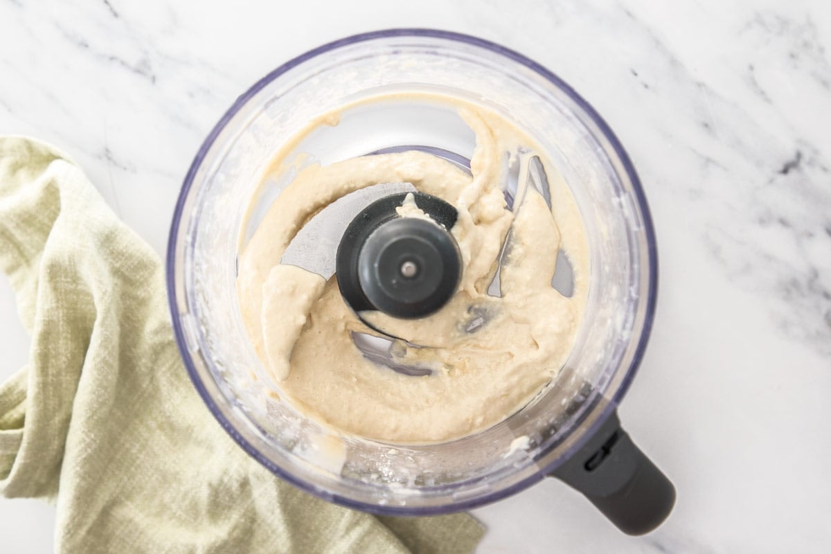 a paste in a food processor.