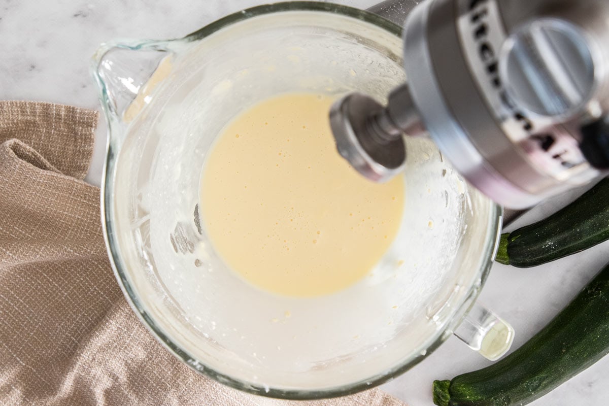 frosting/glaze in a mixing bowl.