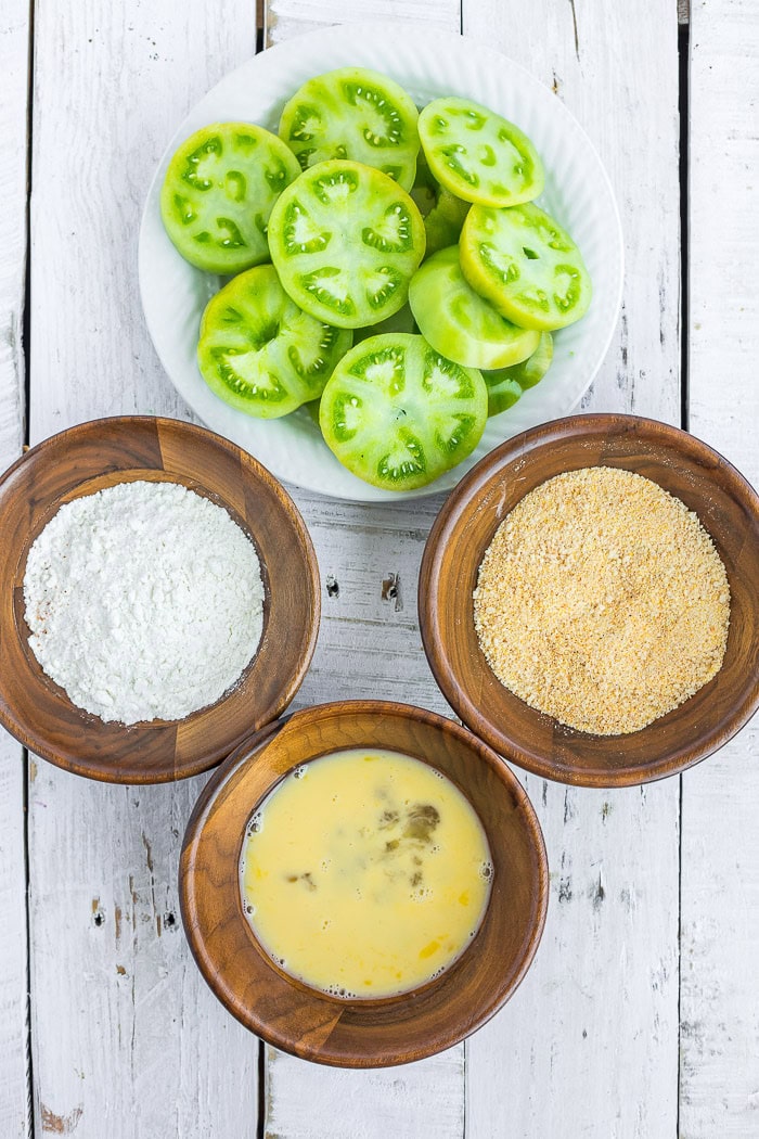 ingredients on a wooden board.