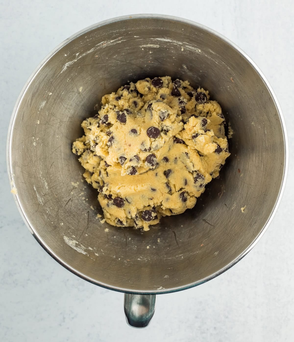 dough in a stand mixer bowl